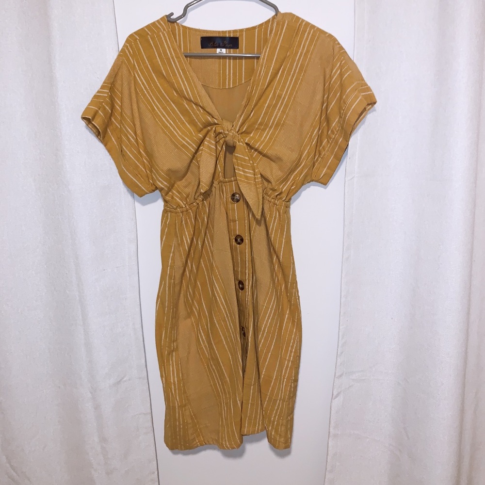 Mustard yellow dress